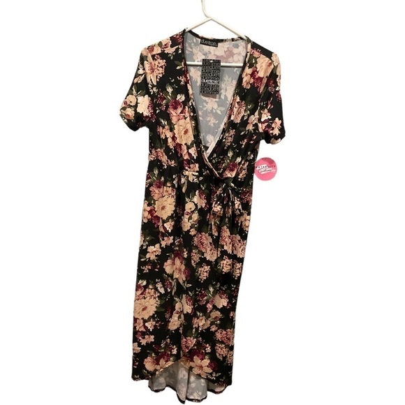 Due Time floral print MATERNITY  dress size large NWT - Picture 1 of 5